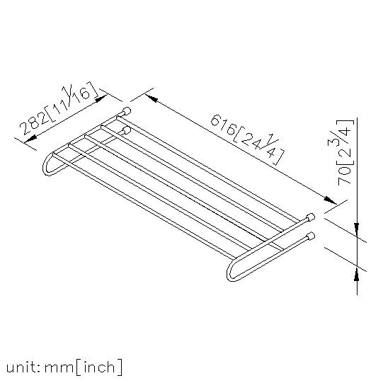 Bath Towel Rack (600mm) thumbnail 2