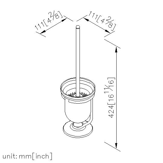 Freestanding Toilet Brush Holder thumbnail 2