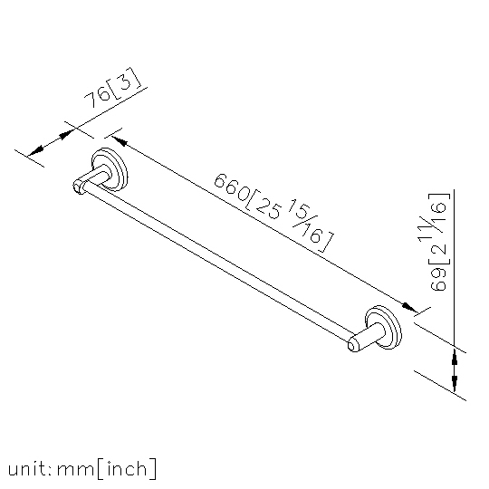 Towel Bar (600mm) thumbnail 2