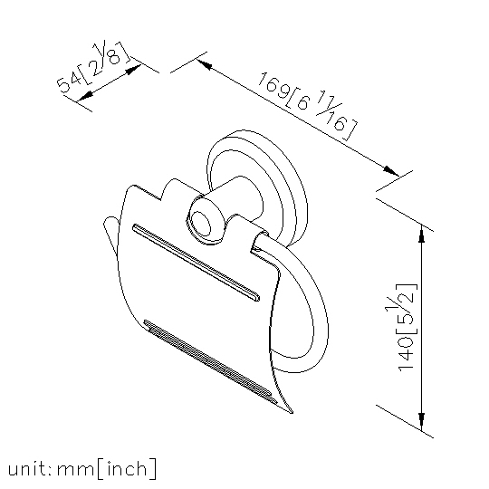 Toilet Tissue Holder W/Lid thumbnail 2