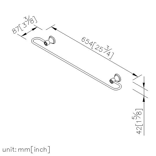Towel Bar (600mm) thumbnail 2