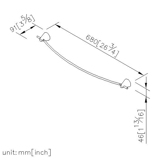 Towel Bar (600mm) thumbnail 2