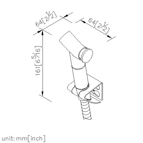 Sprayer W/Hose & Wall Bracket (Stainless Steel) thumbnail 2