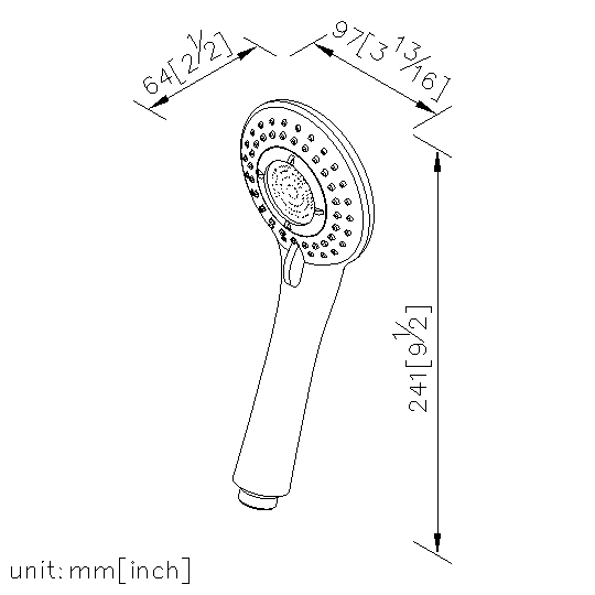 Hand Shower (Plastic)(Three Sprays) thumbnail 2
