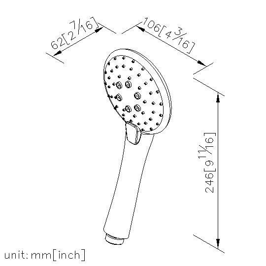 Hand Shower (Plastic)(Three Sprays) thumbnail 2