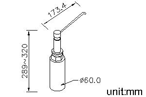 Countertop Soap Dispenser (163mm) thumbnail 2