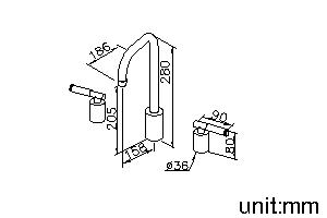 Two-Handle Widespread Basin Faucet thumbnail 2