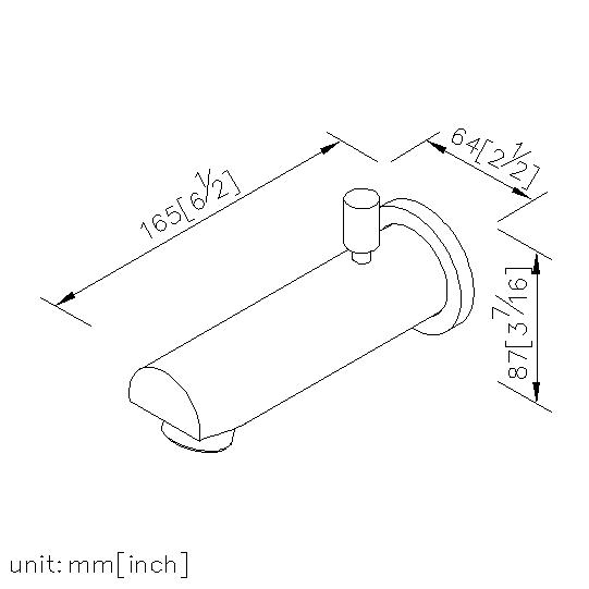 Tub Spout W/Diverter thumbnail 2