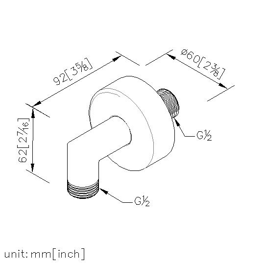 Wall Supply Elbow thumbnail 2