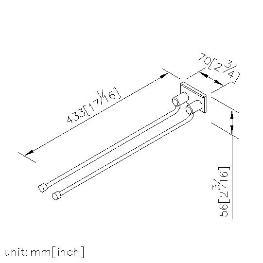 Swivel Double Towel Bar thumbnail 2