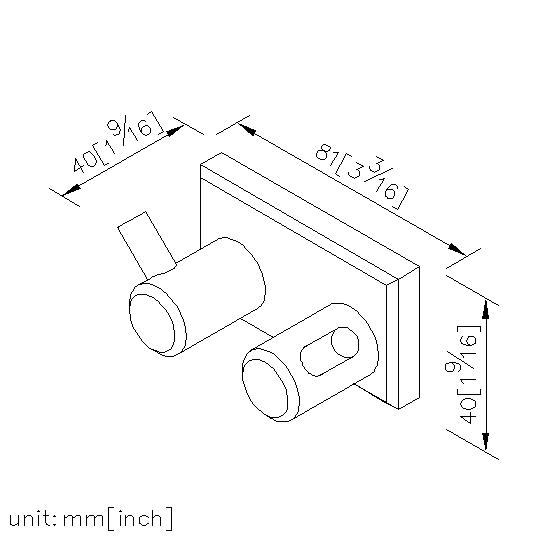 Double Robe Hook thumbnail 2