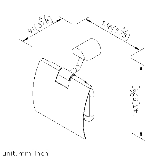 Toilet Tissue Holder W/Lid thumbnail 2