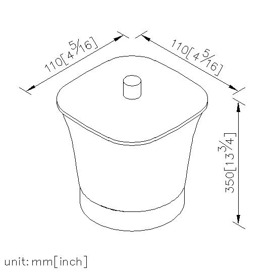 Freestanding Cotton Wool Pot thumbnail 2