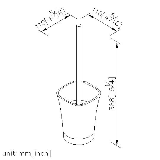 Freestanding Toilet Brush Holder thumbnail 2