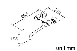 Wall-Mounted Kitchen Faucet thumbnail 2
