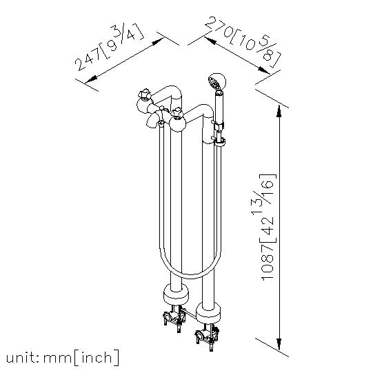 Floor-Mounted Bath Mixer thumbnail 2