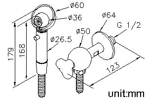 Sprayer W/Angle Stop & Bracket & Hose (White) thumbnail 2