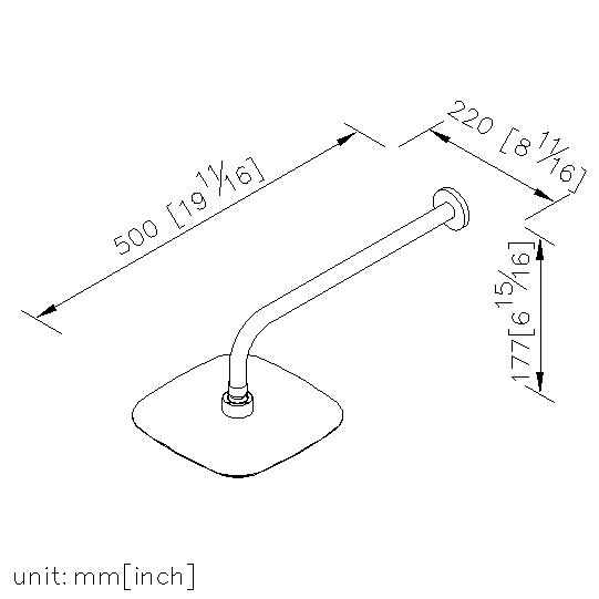 Wall-Mounted Showerhead thumbnail 2
