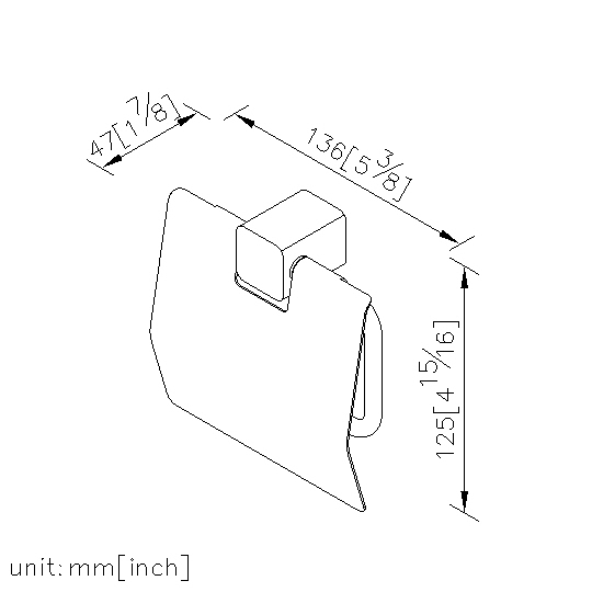 Toilet Tissue Holder W/Lid thumbnail 2