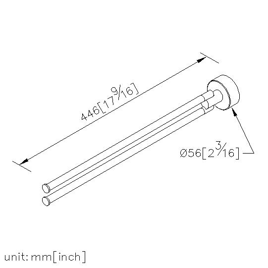 Swivel Double Towel Bar thumbnail 2