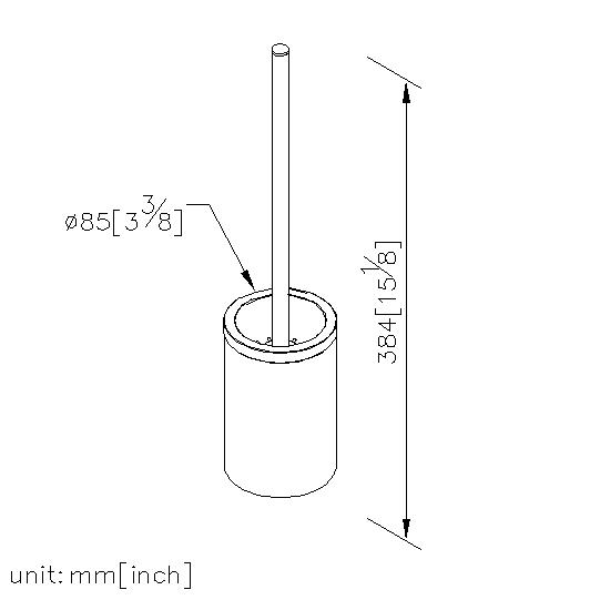 Freestanding Toilet Brush Holder thumbnail 2
