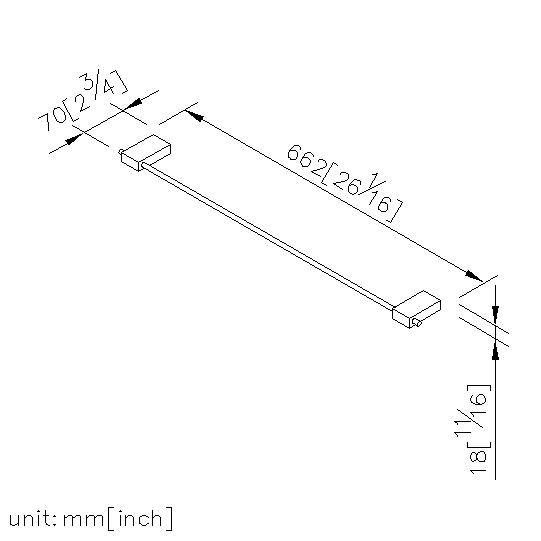Towel Bar (600mm) thumbnail 2