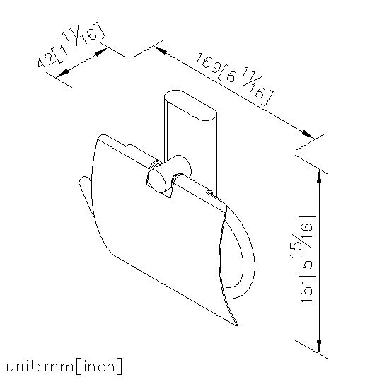 Toilet Tissue Holder W/Lid thumbnail 2