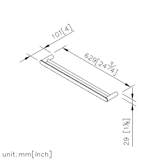 Double Towel Bar (600mm) thumbnail 2