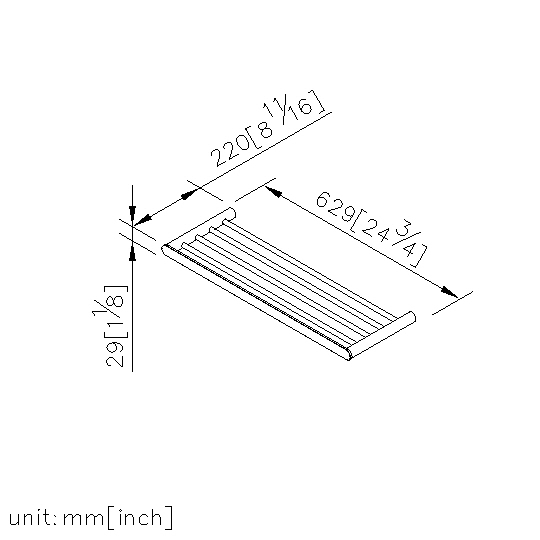 Bath Towel Rack (600mm) thumbnail 2