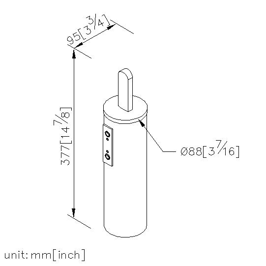 Wall-Mounted Toilet Brush Holder thumbnail 2
