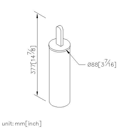 Freestanding Toilet Brush Holder thumbnail 2