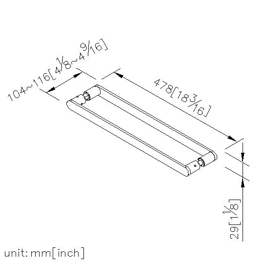 Glass Door Handle((C/C 450MM) thumbnail 2