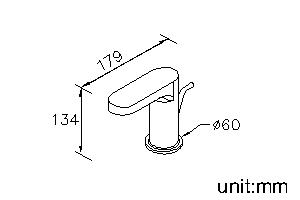 Tip-Touch Basin Faucet W/Mixing Valve & Lift Rod thumbnail 2