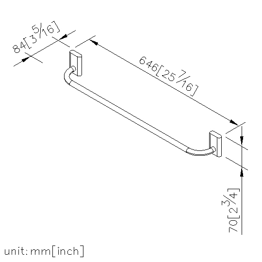 Towel Bar (600mm) thumbnail 2