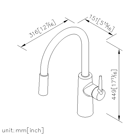 Kitchen Faucet With Pull-Out Sprayer thumbnail 2