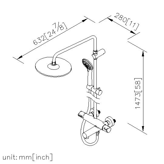 Thermostatic Rainshower System thumbnail 2