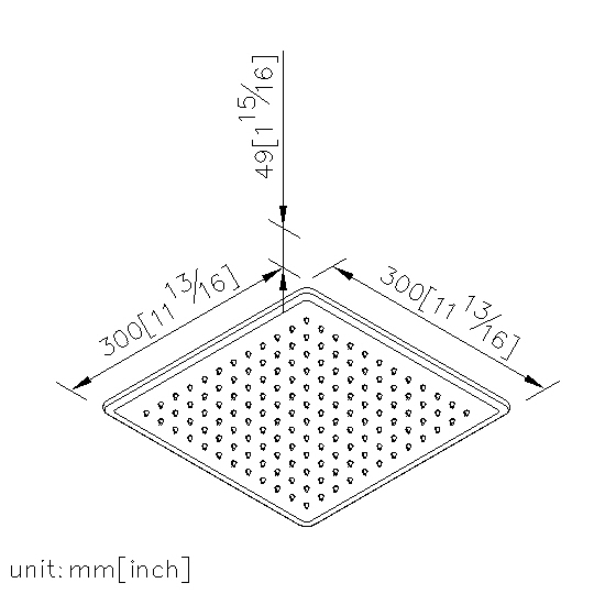 Showerhead 300*300mm thumbnail 2