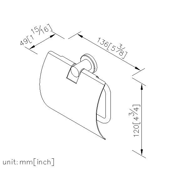 Toilet Tissue Holder W/ Lid thumbnail 2