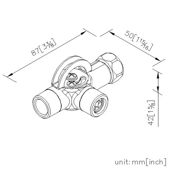 Mixing Angle Valve M15x1.0*G1/2 thumbnail 2