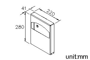 Recessed Toilet Seat Cover Dispenser thumbnail 2
