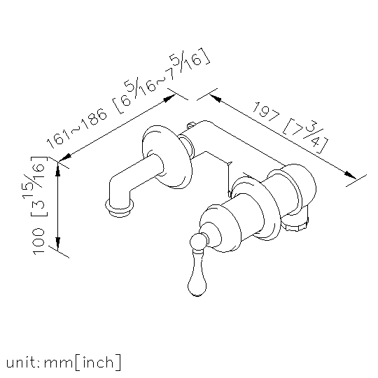 Concealed Shower Mixer W/Shower Holder & Wall Supply thumbnail 2