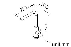 Kitchen Faucet (Stainless Steel) thumbnail 2