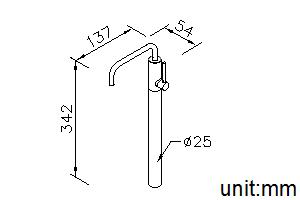 Water Drinking Faucet (Stainless Steel)(Extra Long Type) thumbnail 2