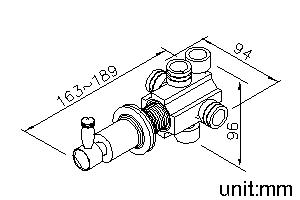 3-Way Diverter (Two Inlets)(Showerhead/Hand Shower/Bathtub) thumbnail 2