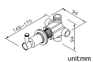 2-Way Diverter (One Inlet)(Showerhead/Hand Shower/OFF) thumbnail 2