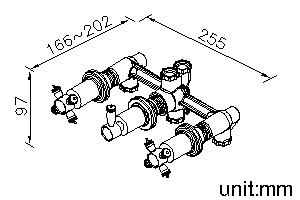 Three-Handle Valve (Showerhead/Hand Shower/Bathtub) thumbnail 2