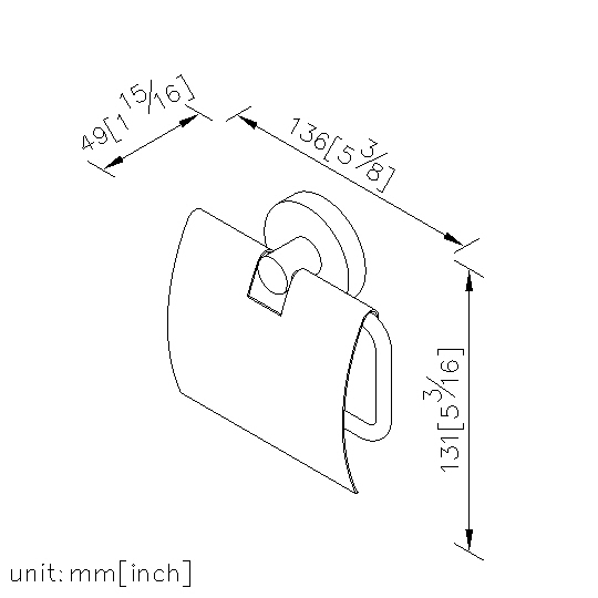 Toilet Tissue Holder W/Lid thumbnail 2