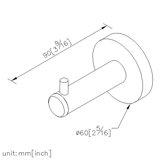 Door Stop With Hook (Stainless Steel) thumbnail 2