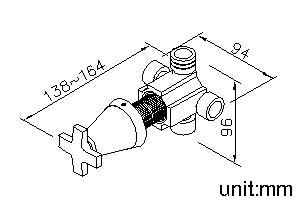 2-Way Diverter (One Inlet)(Showerhead/OFF/Bathtub) thumbnail 2