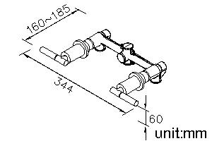 Two-Lever Valve (Downward Outlet) thumbnail 2